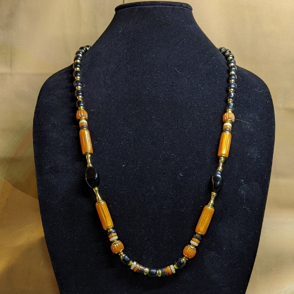 Jewelry - Multi-Media Long Beaded Statement Necklace
